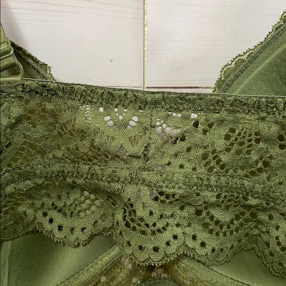 Rafaella Green Lace Bralette Adjustable Strap - Picture 9 of 13